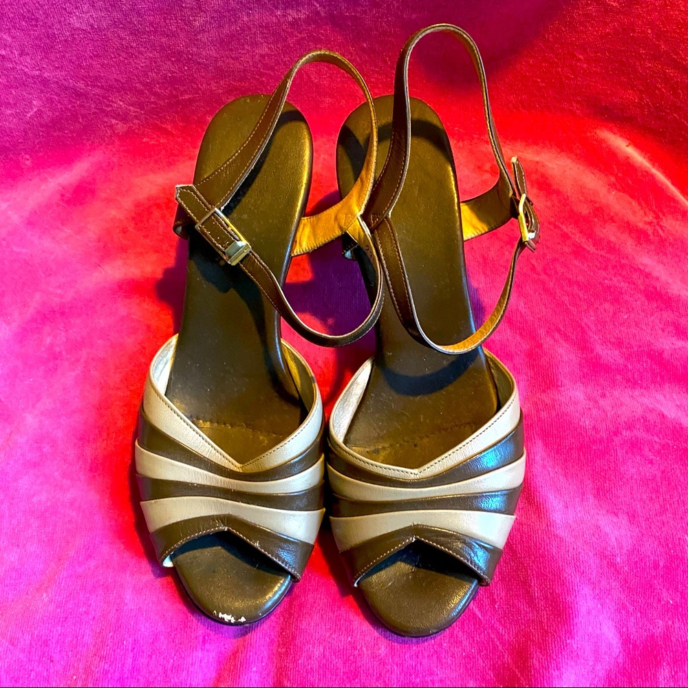VINTAGE sling back sandals